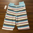 BP NWT . Multicolor Stripe Elastic Waist Tapered Ribbed Knit Leggings Pants Small Photo 4