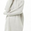 Forever 21 Hooded Sweater Hoodie Knit Mini Dress in Heather Grey Photo 2