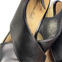 American Eagle Women’s  Black Cross Over Wedges Size 6 GUC #3176 Photo 3