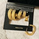 House of Harlow  Gold Hoop Earrings NWT Photo 2