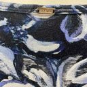 St. John  Women’s‎ Blue Floral Cowl Neck Blouse Size M Photo 3