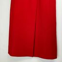 ZARA NWT  Red Strapless Midi Dress Sz Medium Flap Pockets Buttons Photo 10