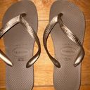 Havaianas 𝅺 slim flipflops brown size 39/40 Photo 3