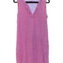 Draper James for Lands End Gingham Check Red White Sleeveless Shift Dress Medium Photo 0