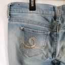 Seven7  Light Wash Mid-Rise Girlfriend Crop Denim Capri Women's Jeans Size 4 Photo 9