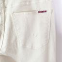 Hudson Jeans Hudson Rosalie Wide Leg Distressed Knee High Rise Jeans Tan Linen Size 30 NWT Photo 8