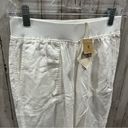 Faherty NWT  Arlie Day Pant White Pockets Breezy Vacation Boating Linen Small Photo 3