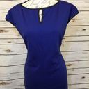 Isaac Mizrahi  Blue Peep Hole Sheath Dress Photo 2