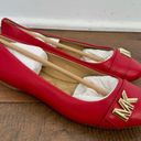 Michael Kors Michael  Jilly Slip On Round Toe Ballet Flats Red Women's 6.5 NWT Photo 2