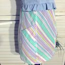 Urban Renewal vintage GOGO girl babydoll striped pastel colors blouse tunic XS Blue Photo 10