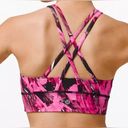 Lululemon  Long Line Energy Bra - Incentive Refresh Multi Pink Size 6 Photo 1