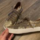 Not Rated Gold Glitter  Sneakers - Size 10 Photo 2