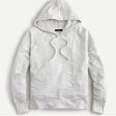 J.Crew  Light Grey Pullover Slight Crop Hooded Sweatshirt - Medium Photo 7