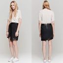 Helmut Lang Angled Peak Jacquard Leather Skirt size extra small XS Photo 3