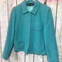 Harvé Benard Vintage 90’s Harve’ Bernard Blazer Jacket Wool Size Small Aqua 💐🌸 Photo 5