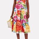 Farm Rio NWT  Rainbow Chita Floral Flowers Midi Halter Dress sz XS Photo 4