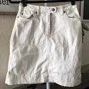 Talbots Petite white denim skirt Photo 0