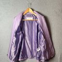 Liz Claiborne  Leather Jacket Womens S Purple Lilac Full Zip Dressy Casual Photo 3