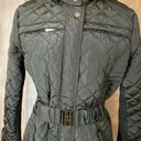 Nicole Miller  Studio Black Hooded Puffer Fur Lined Winter Coat- Size Medium Photo 3