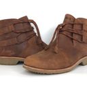 Teva De La Vina Dos Shorty Brown Leather Drawstring Ankle Boot 8.5 Photo 1