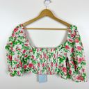 Hill House NWT  The Isabella Top in Pink Roses Photo 7