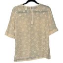 Marc by Marc Jacobs Marc Jacobs Sheer Pink with Gold Top Silk Size 6 Photo 2