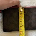 Coach  Double Corner Monogram Zip Wallet Wristlet Photo 10