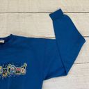 Disneyland character letters made in USA blue medium sweatshirt Photo 4