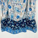 Nine Britton NWT Stitch Fix  Floral Paisley Ruffle Strap Top Blue Size Medium M Photo 10