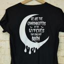 The Moon Witches Would Not Burn Shirt Womens S Black Graphic Gothic Whimsigoth Photo 6
