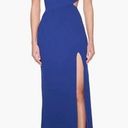 La Femme NWT  27126 High Slit Strappy Back Gown Royal Blue Sz 12 $360 Photo 0