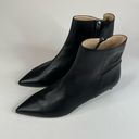 Everlane  The Editor Ankle Boots Black Leather Kitten Heel Size 8 Photo 2