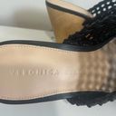 Veronica Beard Hardie Black Clogs Size 6 Perforated Leather Slip On Heeled Boho Photo 3