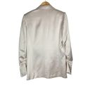 ZARA NWT  Satin Ruched Blazer Jacket Sz XS Champagne Ivory Blogger Fav Photo 3