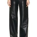 Citizens of Humanity  Leather Trouser Pant Black Size 26 Wide Leg Designer NEW Photo 0