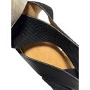 L.A.M.B. Gwen Stefani Black Wedge Gladiator Strappy Heels Size 9.5 Open Toe Photo 2