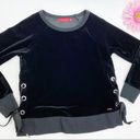 n:philanthropy  Felix Velvet Crew Sweatshirt: Velvet Black Photo 4