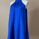 Badgley Mischka BELLE  | Cobalt Blue Eli Halter Dress Sz 2 Photo 2