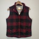 Harper  | Burgundy Flannel Vest‎ Photo 1