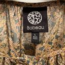 Bobeau  sheer boho blouse with floral print women’s size large Photo 3