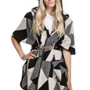 VERO MODA Landscape Black and White Cape  Denim One Size Photo 2