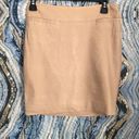 Bebe  Cream LINEN stretch fitted Skirt Photo 3