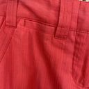 Ted Baker  Coral Pink Wide Leg Straight Pants Womens Size 1 Cotton Striped Photo 3