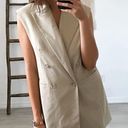 Banana Republic Wool In Italy Beige Oversized Blazer Vest/Sz:XS/NWOT Photo 2