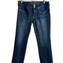 American Eagle  Artist Crop Jeans Women's 8 Dark Blue Wash Stretch Denim Photo 0