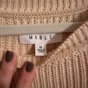 Mabel Mable Cream Lace Trim Knit Sweater Size Medium Photo 3