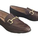 Alfani  Step N Flex Brown Crocodile Slip On Gayyle Horsebit Loafers Size 7 Photo 2