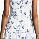 Rebecca Taylor  Sleeveless Floral Print Bow Mini Dress Blue White Women's  US 2 Photo 1