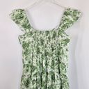 Abercrombie & Fitch  Ruffle Sleeve Poplin Midaxi Dress Green Floral Small New Photo 9