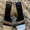 Givenchy  Women's G Woven Embellished Leather Sandals size 38.5 Photo 1